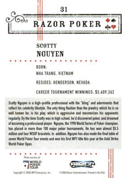 2006 Razor Poker #31 Scotty Nguyen Back